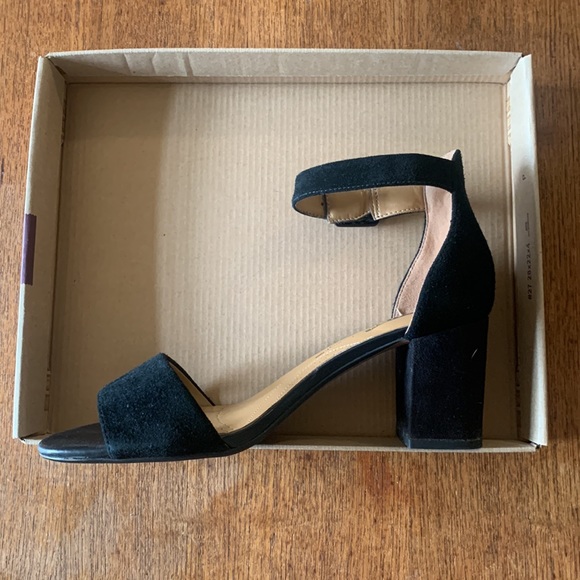 Clarks Women’s Deva Mae Sandals Black Suede Size 8 1/2 - Picture 4 of 7